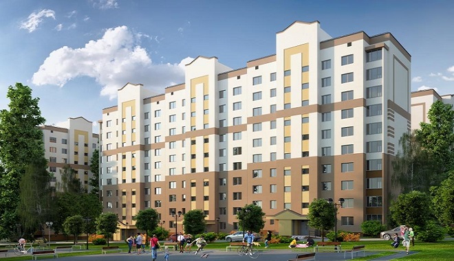 Ольховка. Фото фасада жилого комплекса