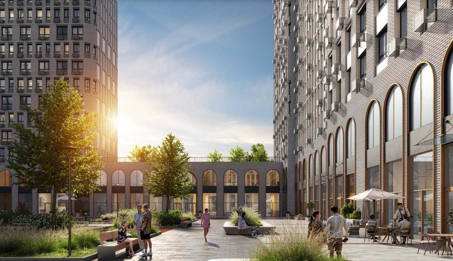 ЖК Адмирал. Внутренний двор