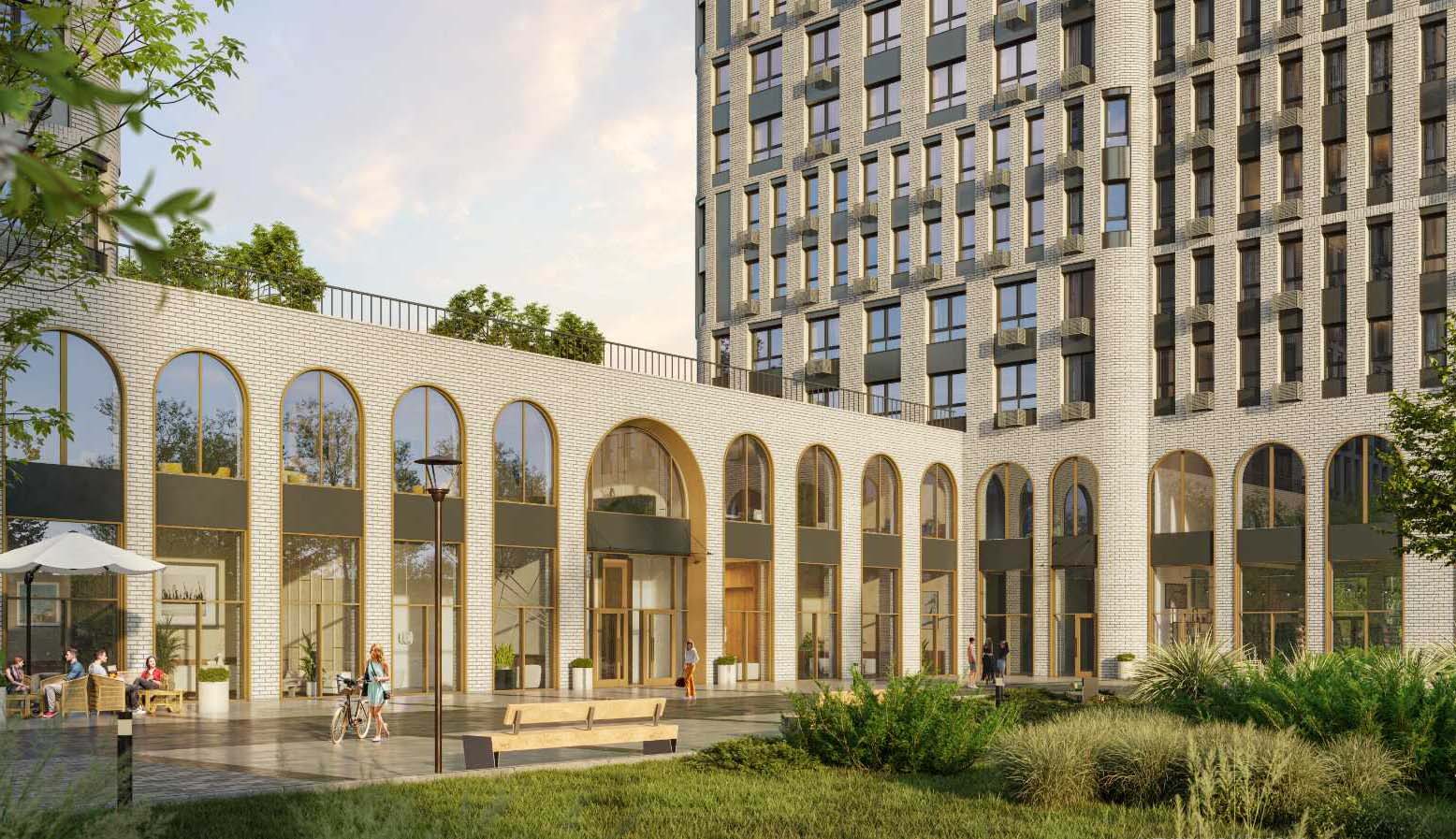 ЖК Адмирал. Дворовая территория