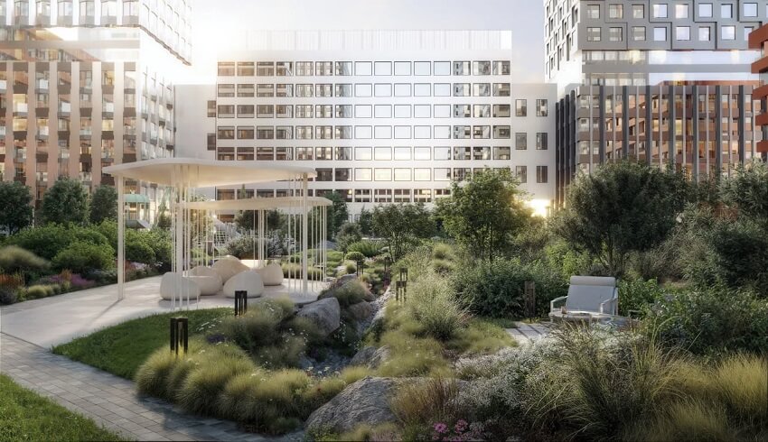 ЖК Акценты. двор