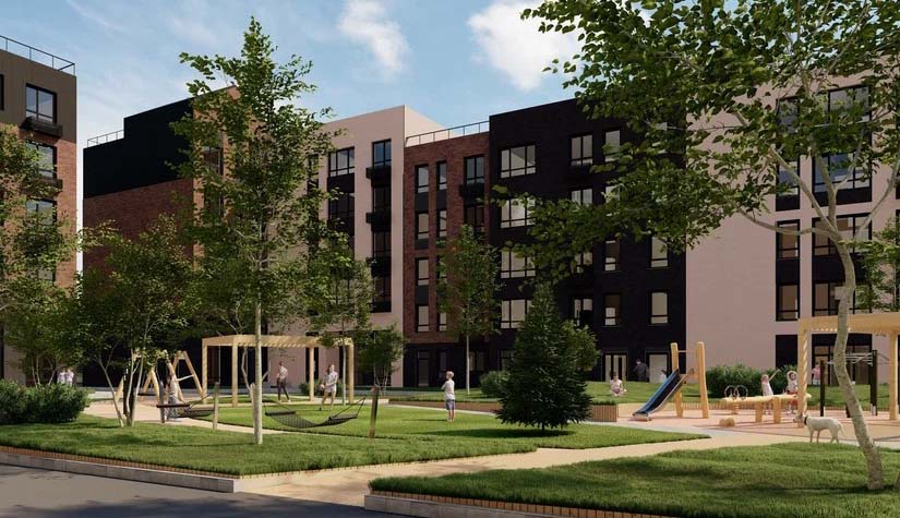 ЖК Апрелевка Клаб. Внуренний двор