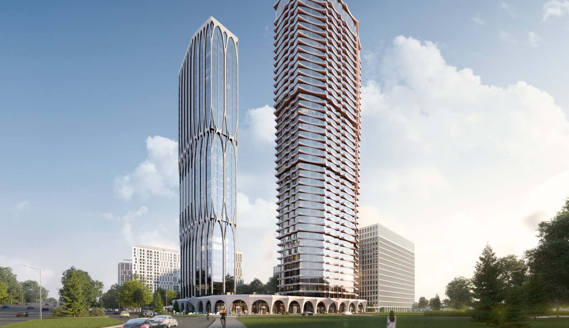 ЖК А22. Общий вид на комплекс