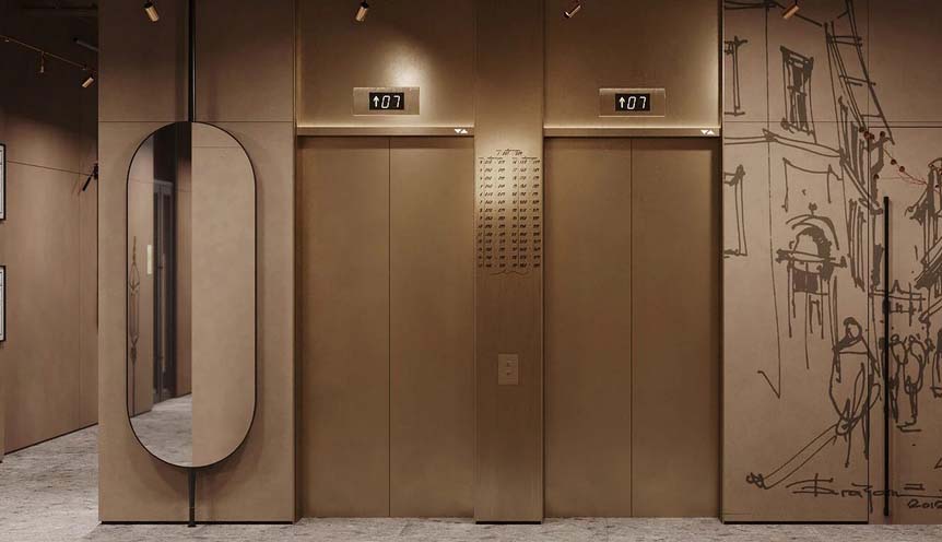 ЖК Бестселлер. Лифтовая зона