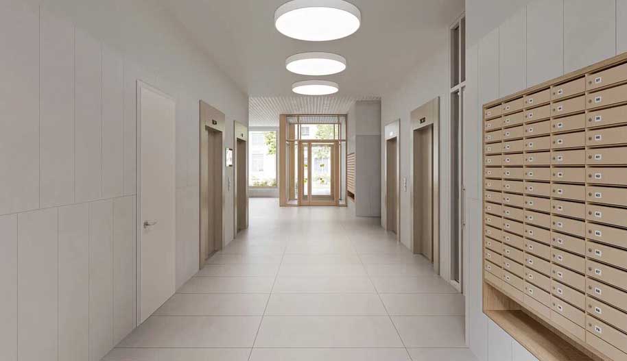 ЖК Бунинская набережная. Зона почтовых ящиков