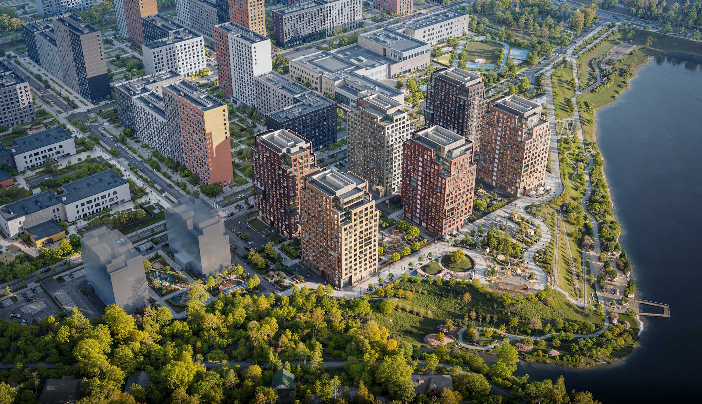 ЖК Бунинская набережная. Общий вид на комплекс