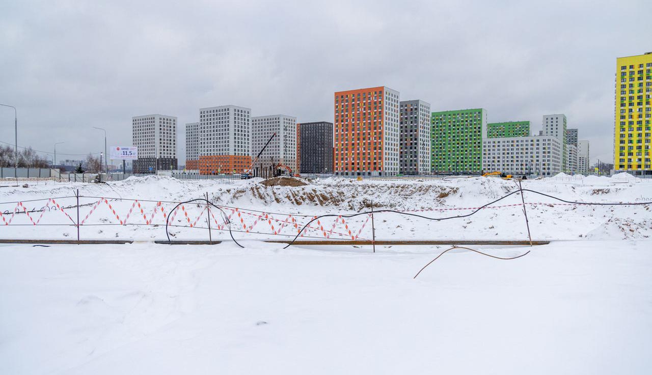 ЖК Бунинские кварталы. Ход строительства январь 2023г