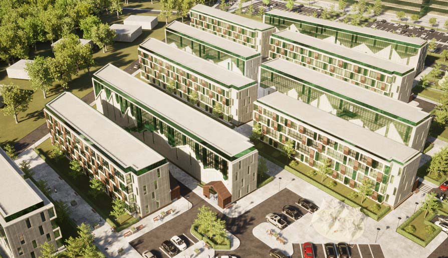 ЖК Горки Марусино. Общий вид на комплекс