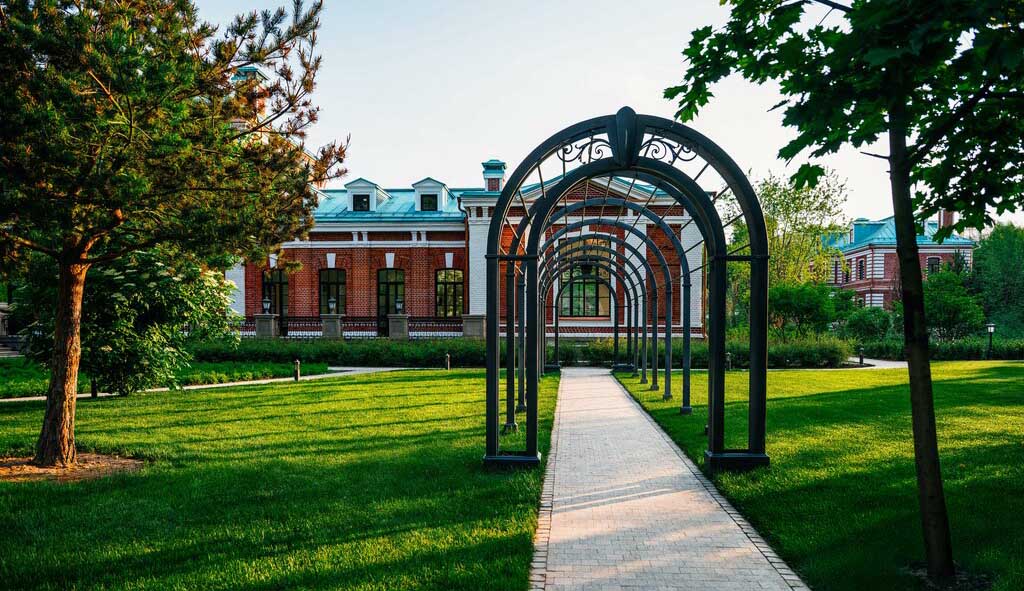 ЖК Городская усадьба в Орлово-Давыдовском. Дорожки для прогулок