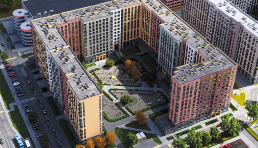 жк Императорские Мытищи. вид сверху