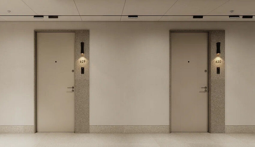 ЖК Яркий квартал Инджой. лифтовая зона