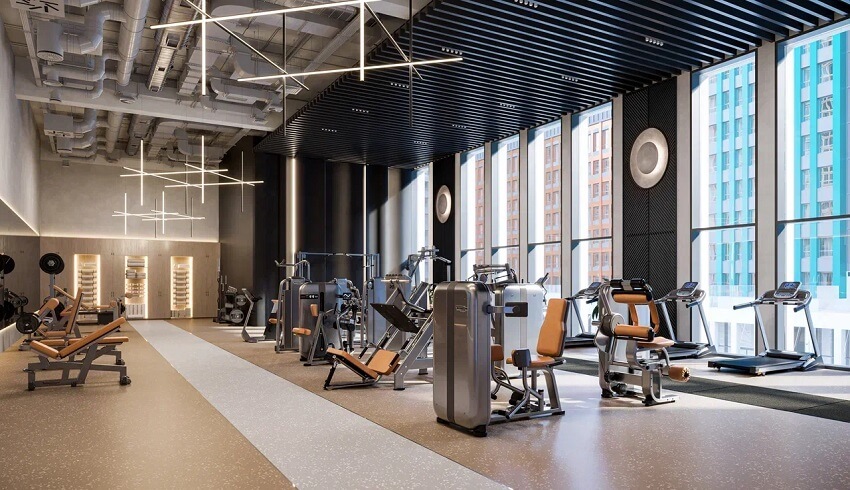 ЖК Яркий квартал Инджой. фитнес