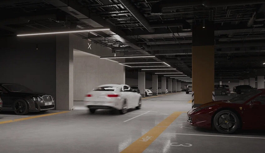 ЖК Яркий квартал Инджой. паркинг