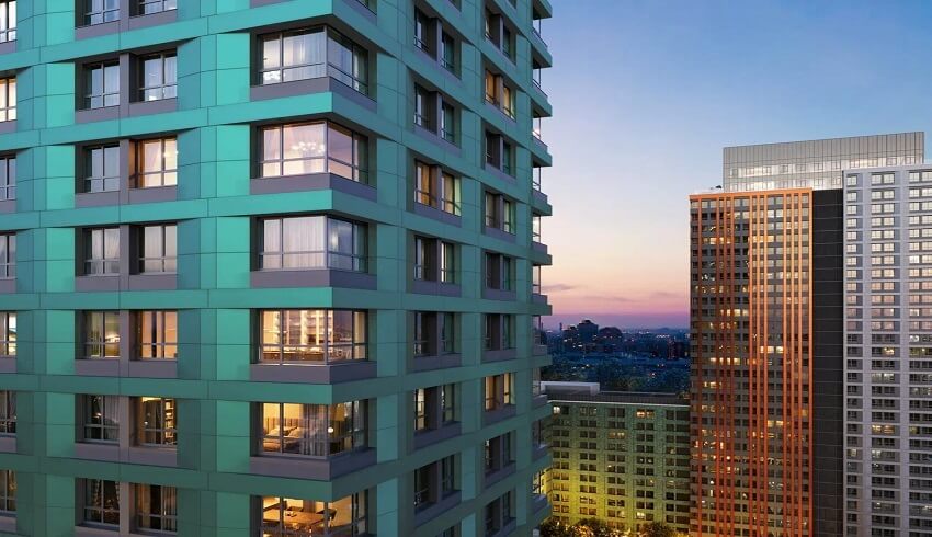 ЖК Яркий квартал Инджой. фасад