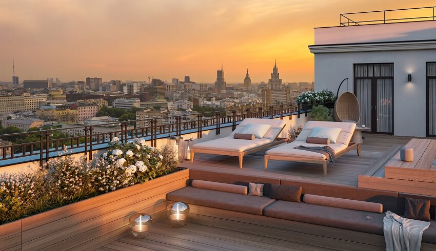 Клубный дом Чистые Пруды. терраса