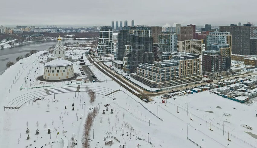 жк Клубный город на реке Primavera. январь 2025