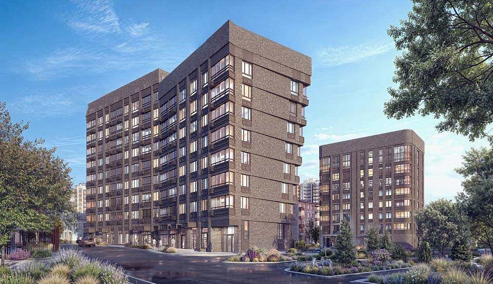 ЖК Крекшино парк. Вид на комплекс