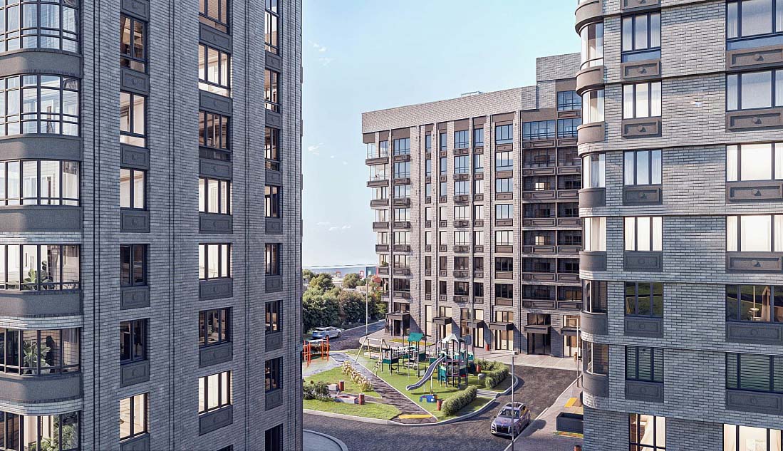 ЖК Крекшино парк. Внутренняя территория