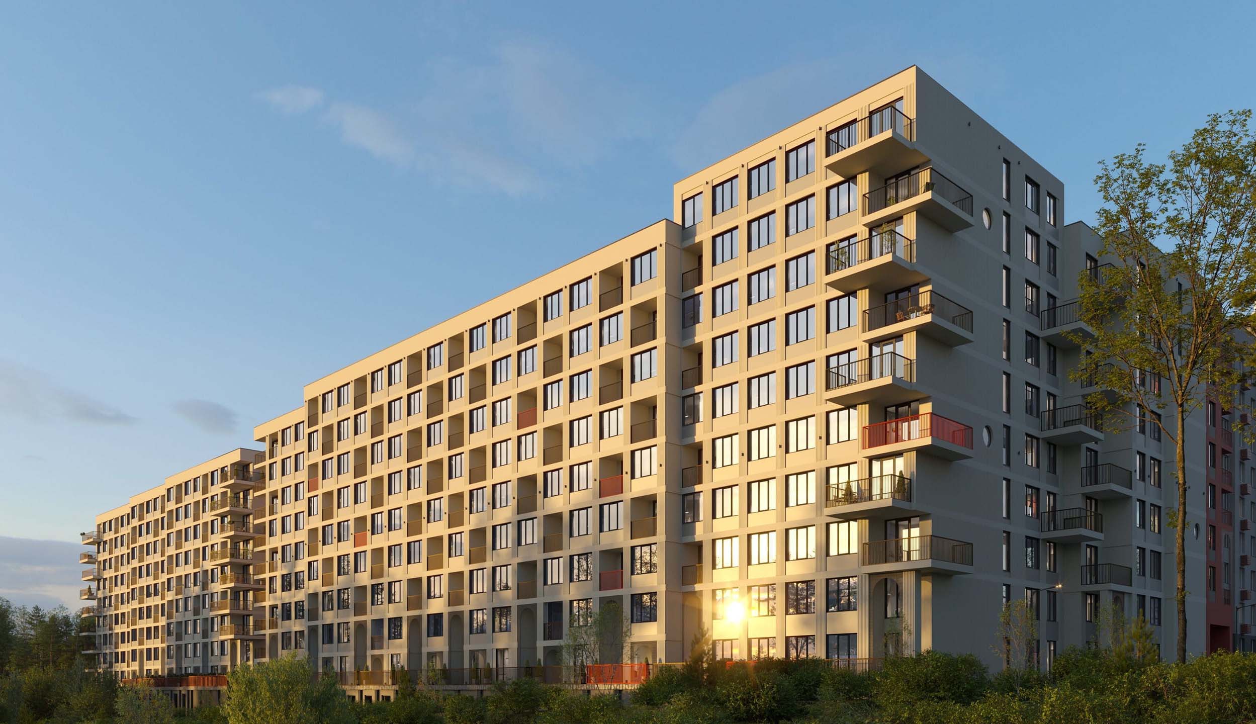 ЖК Ласточкино. Вид на комплекс