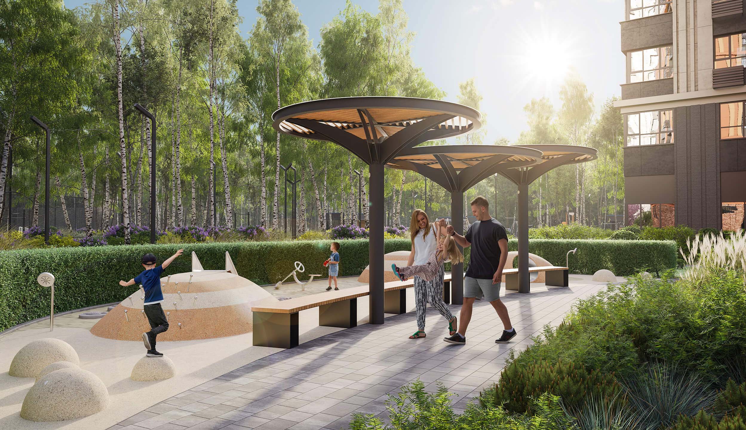 ЖК Лесная Коллекция. Зона отдыха