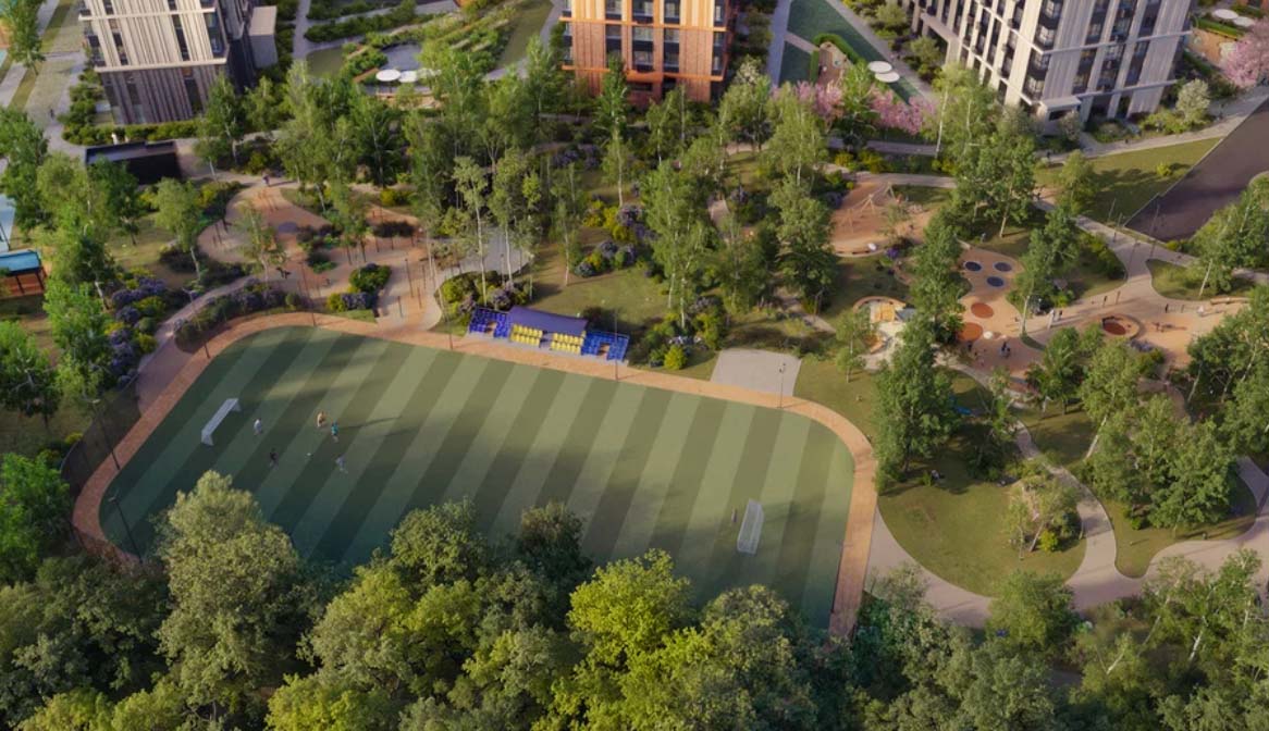 ЖК Лесная Коллекция. Футбольное поле