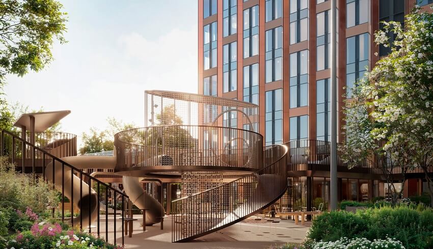 жк АУРА. детская площадка