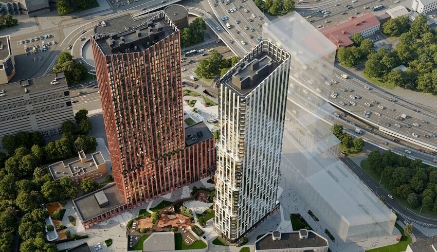 жк АУРА. вид сверху