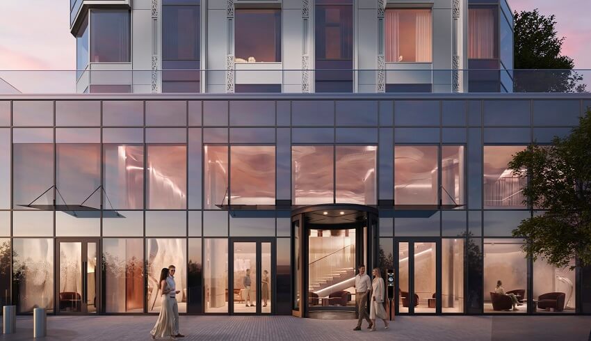 жк АУРА. входные группы