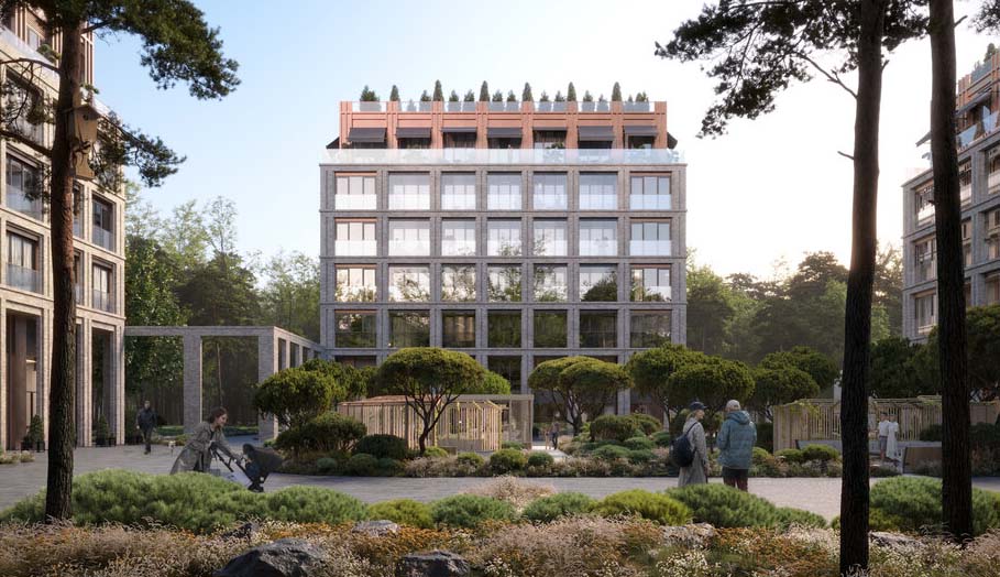 ЖК Мыс. Дворовая территория