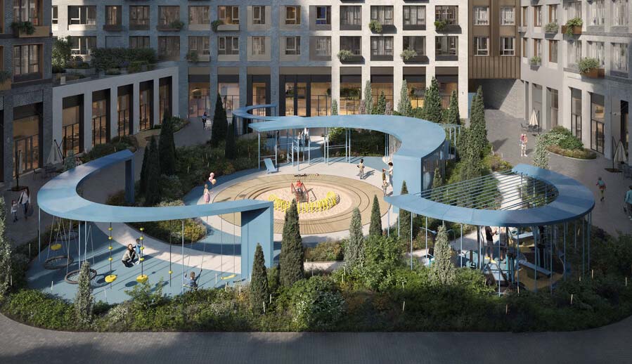 ЖК Мыс. Внутренний двор