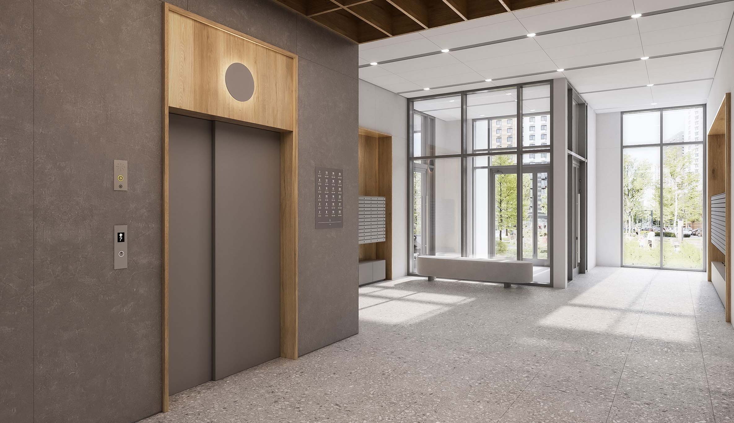 ЖК Нарвин. Лифтовый холл