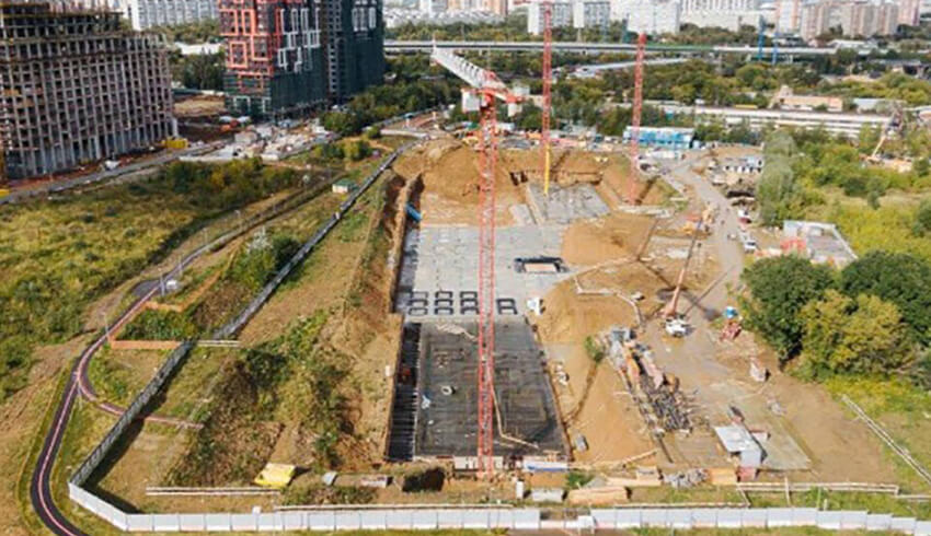 Строительство комплекса Огни Октябрь 2020г