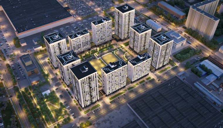 ЖК Поколение первых. Общий вид на комплекс