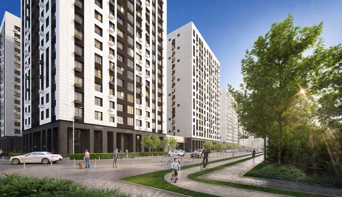 ЖК Поколение первых. Придомовая территория