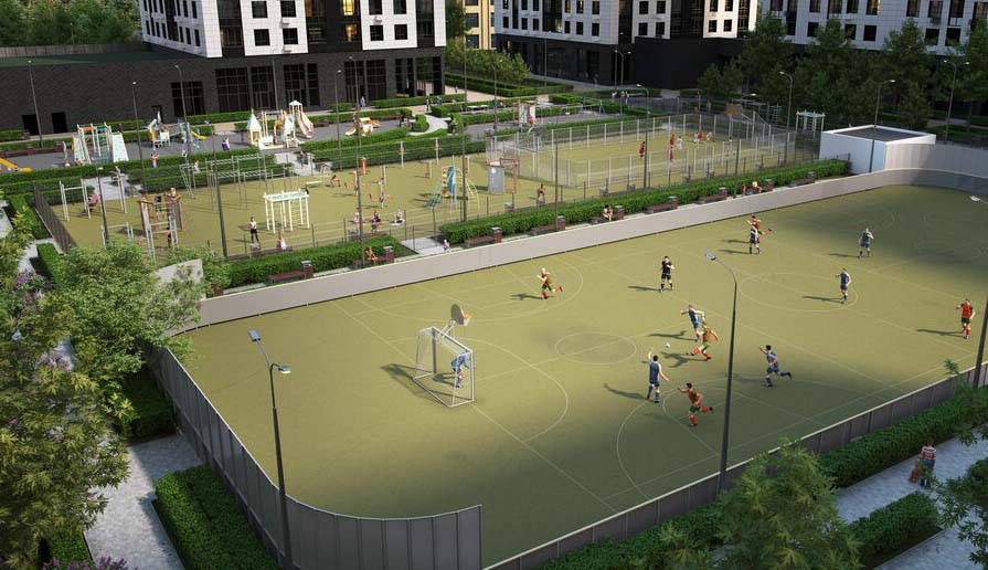 ЖК Поколение первых. Спортивная площадка