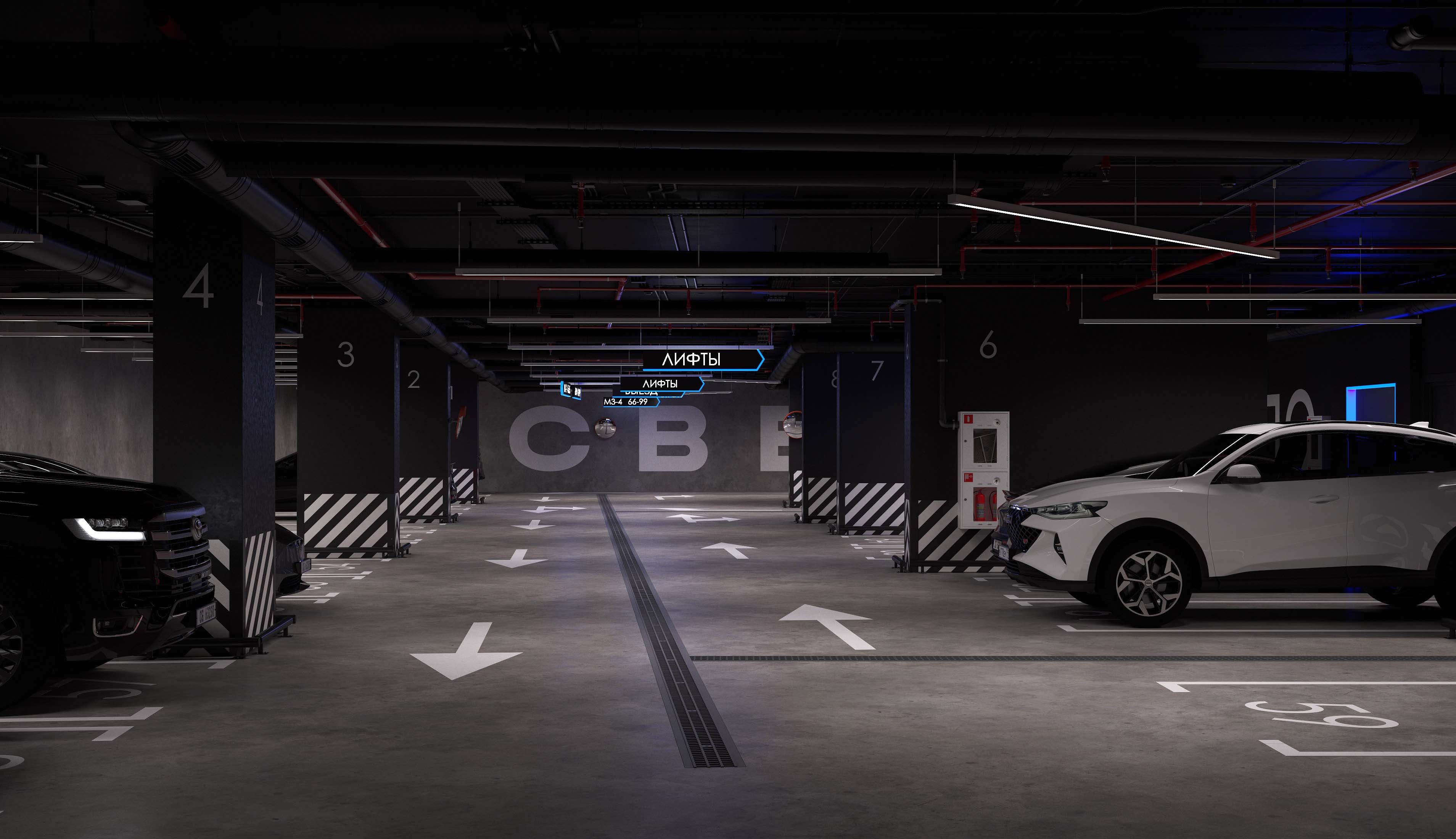 ЖК Свет. Подземный паркинг