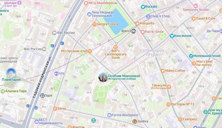 жк Дом на Патриарших прудах. месторасположение