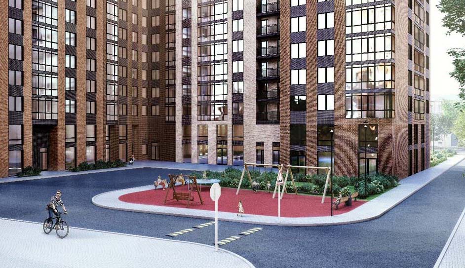 ЖК Отлично. Дворовая территория