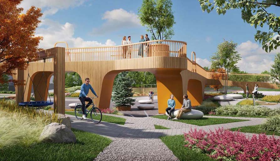 ЖК Страна. Парковая. Прогулочная зона