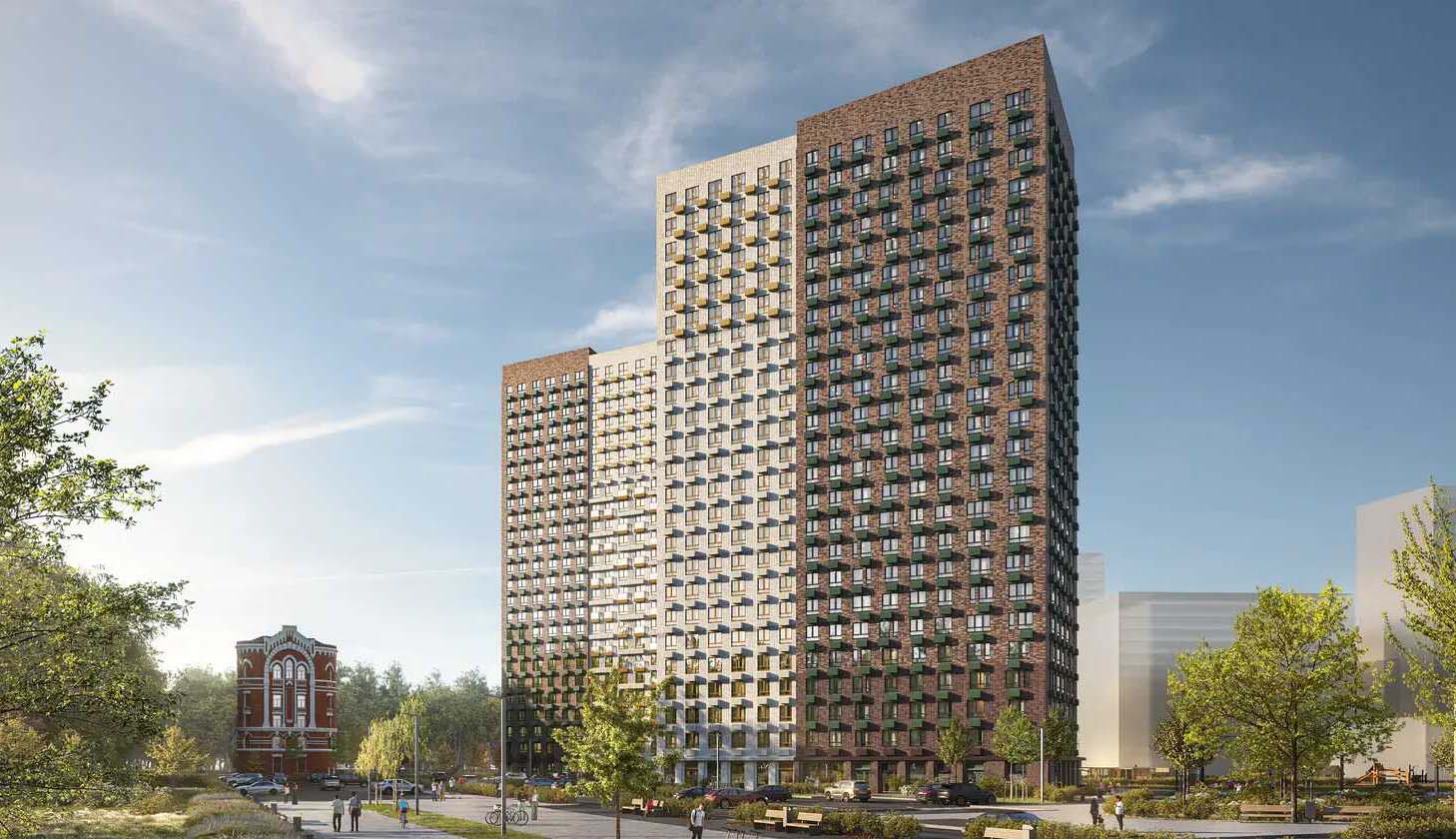 ЖК Яуза Парк Мытищи. Общий вид на комплекс