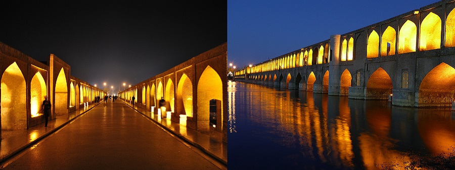 Мост «Хаджу», Исфахан, Иран