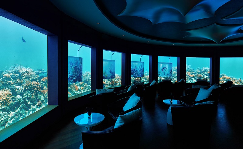 Подводный ресторан Per Aquum Мальдивы