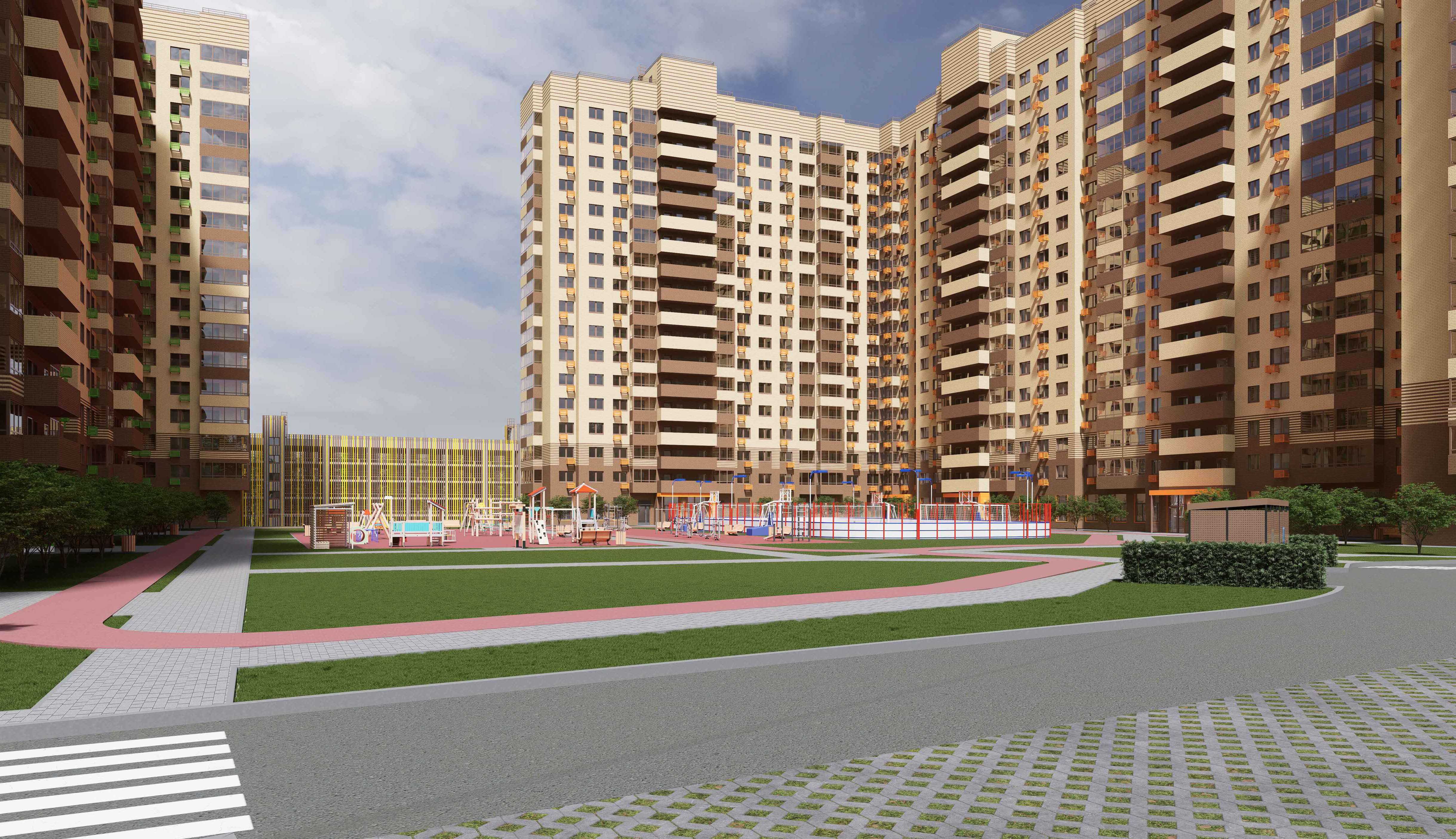 ЖК Большевик. Внутренний двор