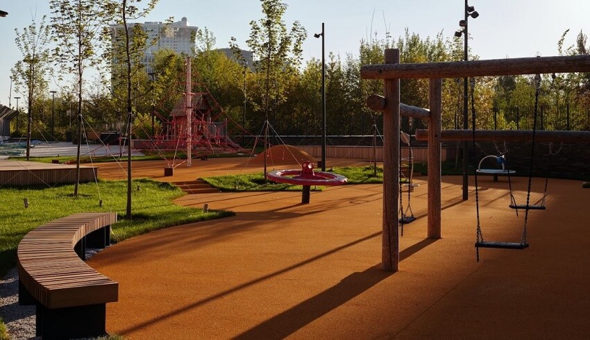 жк AFI Park Воронцовский. спортивная площадка