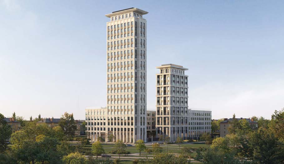 ЖК DD:OO:MM Дом на Часовой. Вид на комплекс