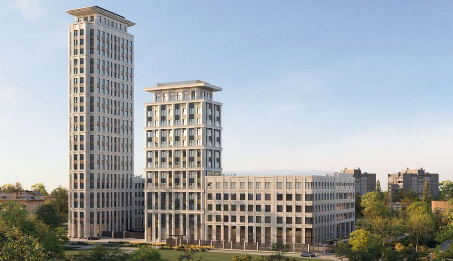 ЖК DD:OO:MM Дом на Часовой. Общий вид на комплекс