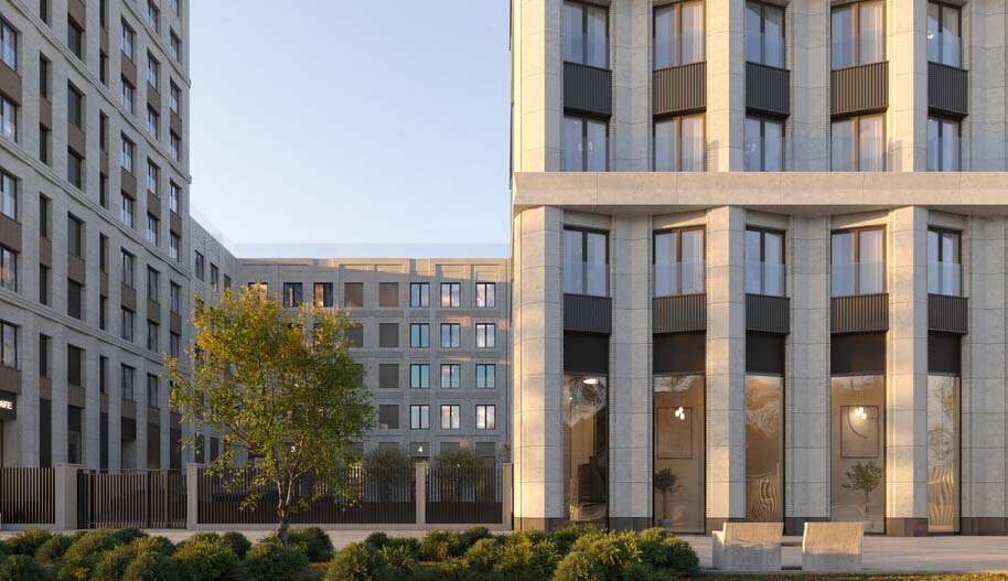 ЖК DD:OO:MM Дом на Часовой. Внутренний двор