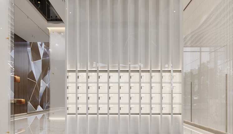 ЖК Ice Towers. Зона почтовых ящиков