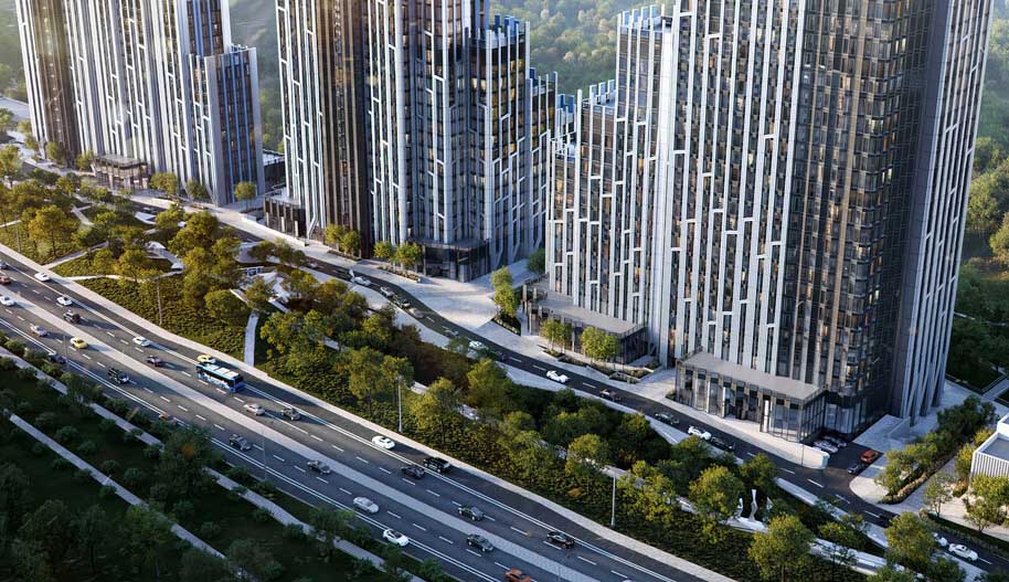 ЖК Ice Towers. Придомовая территория