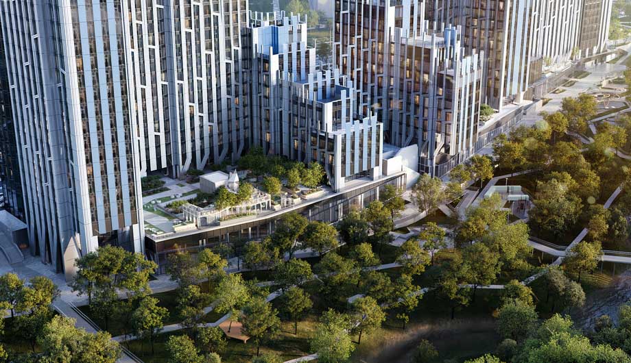 ЖК Ice Towers. Прилегающая территория