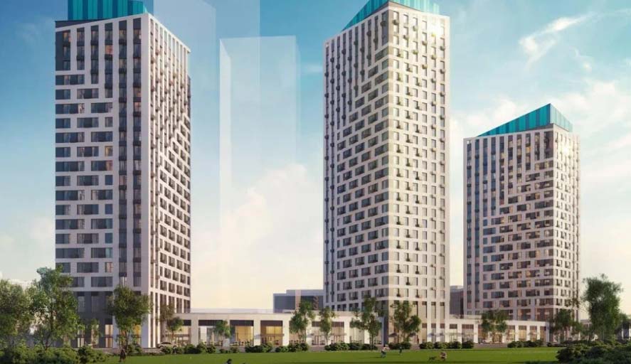 ЖК Level Войковская. Общий вид на комплекс